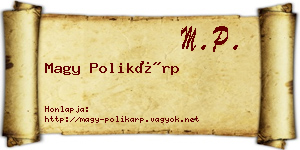 Magy Polikárp névjegykártya